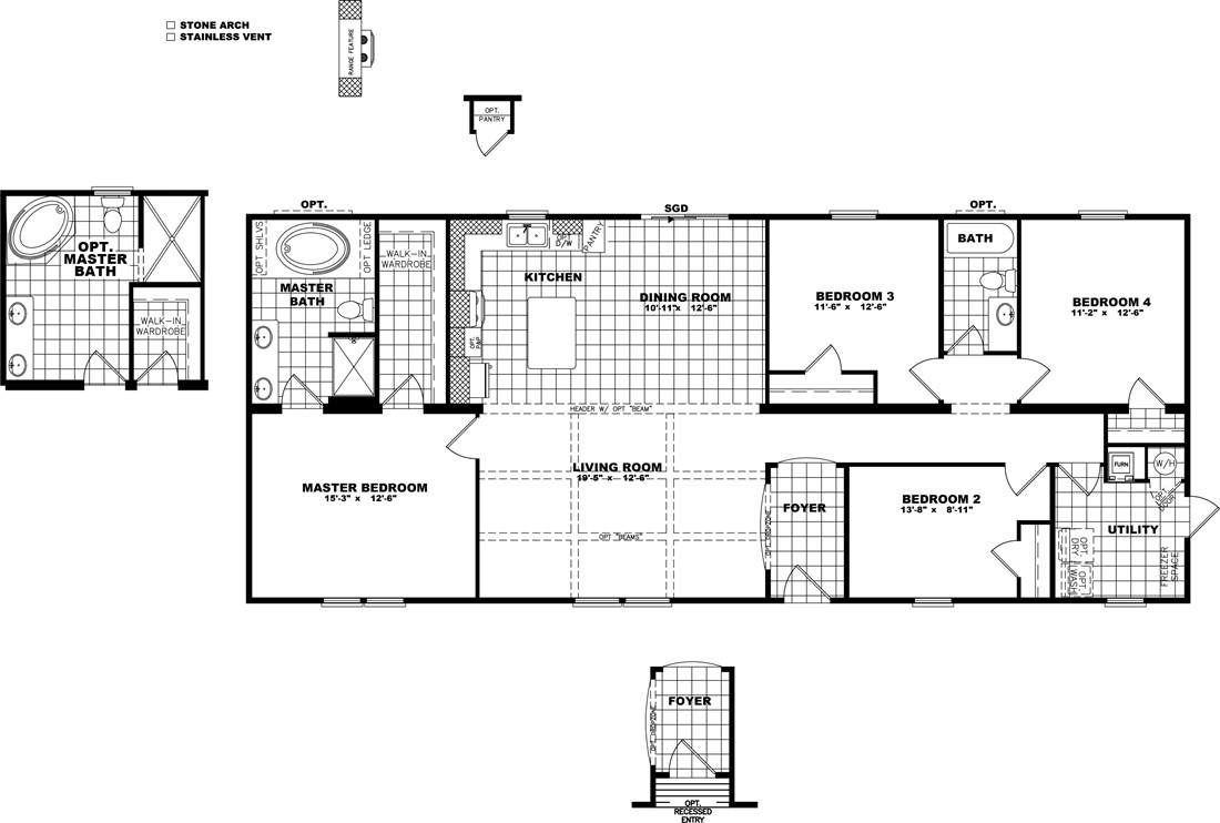 The THE SUPER FRIO 28 Floor Plan