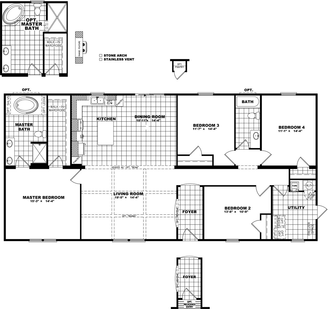 The THE SUPER FRIO 32 Floor Plan