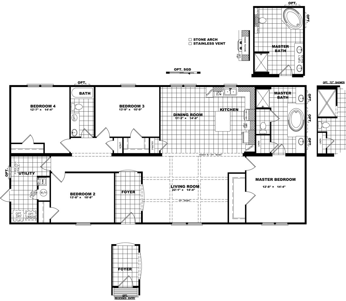 The THE SUPER HOUSTON 32 Floor Plan