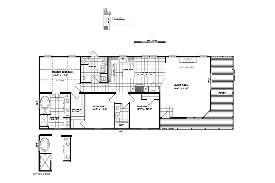 The THE STEWART 28 Floor Plan