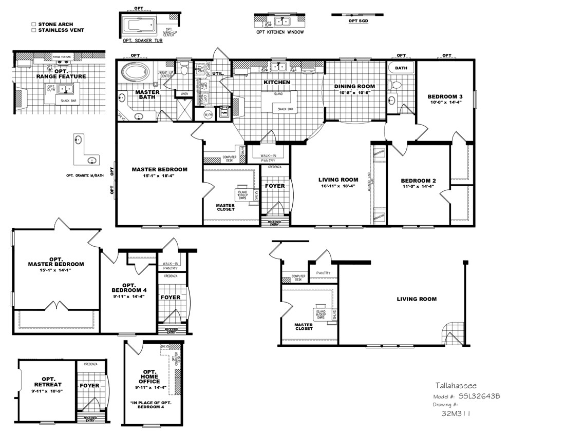 The THE TALLAHASSEE Floor Plan