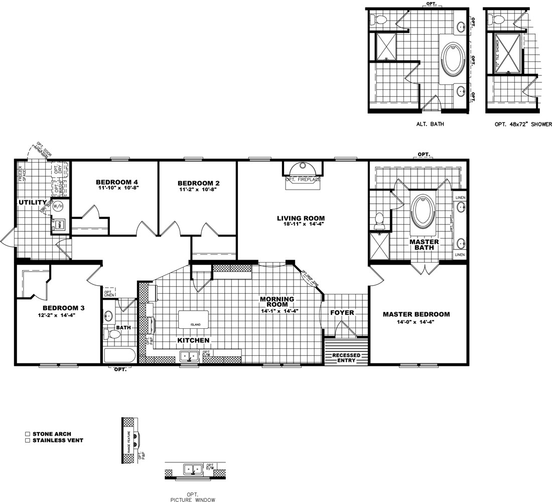 The THE MARIETTA Floor Plan